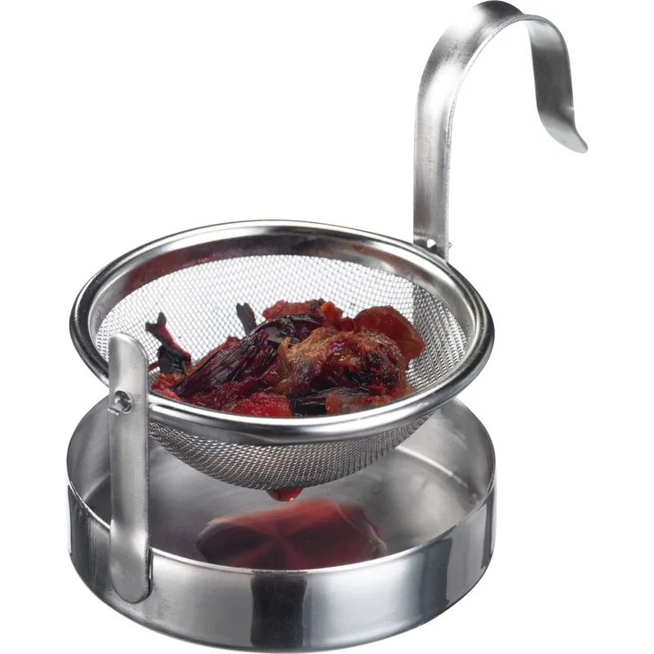 Westmark Schwenksieb mit Untersatz, 95 x 57 x 65 mm, Rostfreier Edelstahl, Silber, 15822260