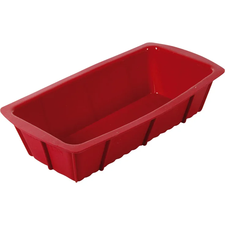 Crealys Candy 513004 Kuchenform, 25 x 12 x 6 cm, Silikon, Rot