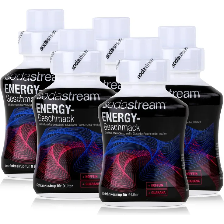 SodaStream Getränke-Sirup Softdrink Energy Geschmack 375ml, 5er Pack