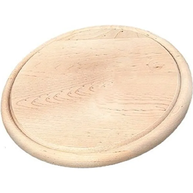 Kesper 68443 Fleischteller mit Saftrille aus Birkenholz