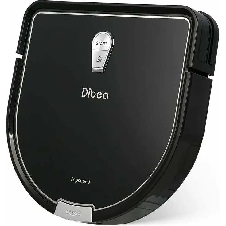 Dibea D960B Saugroboter mit Wischfunktion, 120 min Akkubetrieb, 1.200 Pa Saugleistung, programmierbare Reinigungspläne