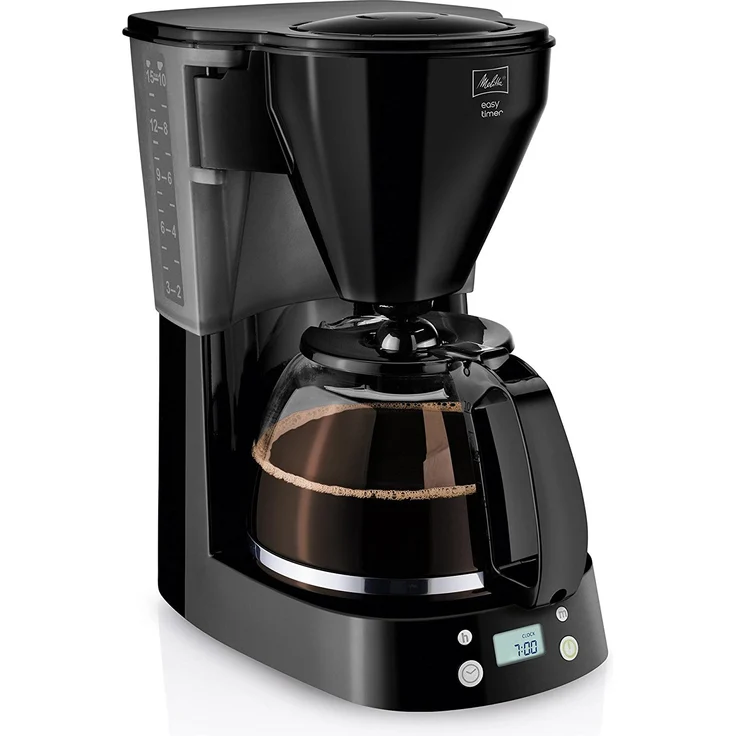 Melitta 1010-14, 215782 Filterkaffeemaschine (EASY Timer, Programmierbare Warmhaltezeit) Schwarz – Bild 1