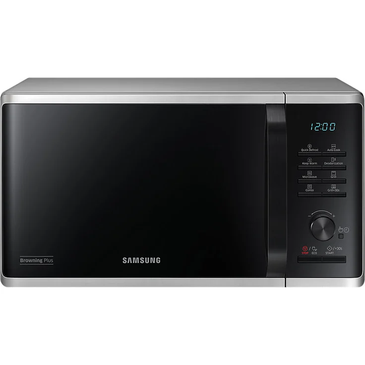 Samsung MG23K3515AS Kombi-Mikrowelle mit Grill, Standgerät, 23 Liter Garraum, 800 Watt, silber, schwarz – Bild 2