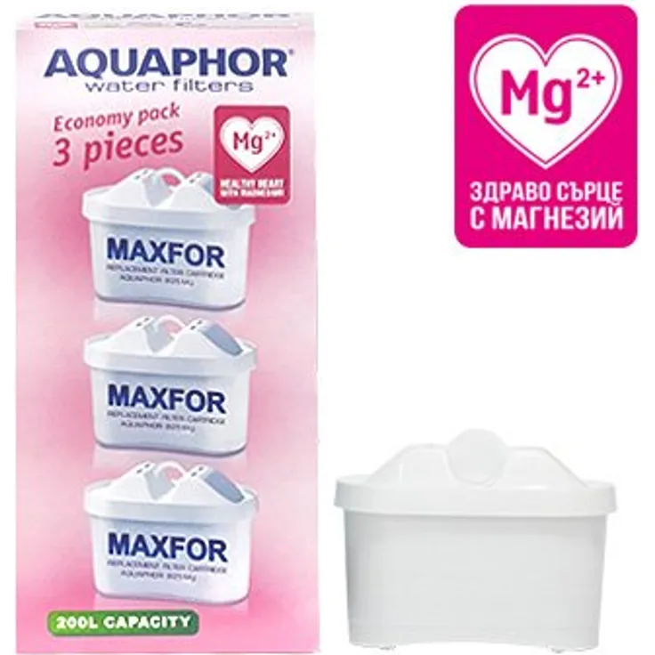 AQUAPHOR MAXFOR (B25) Mg Pack 3 Filterkartusche, weiß, 200 l