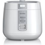 Arendo Reiskocher MAKI 1,4 Liter White, Dampfgarer mit Warmhaltefunktion, Standgerät, Aluminium, 540 Watt