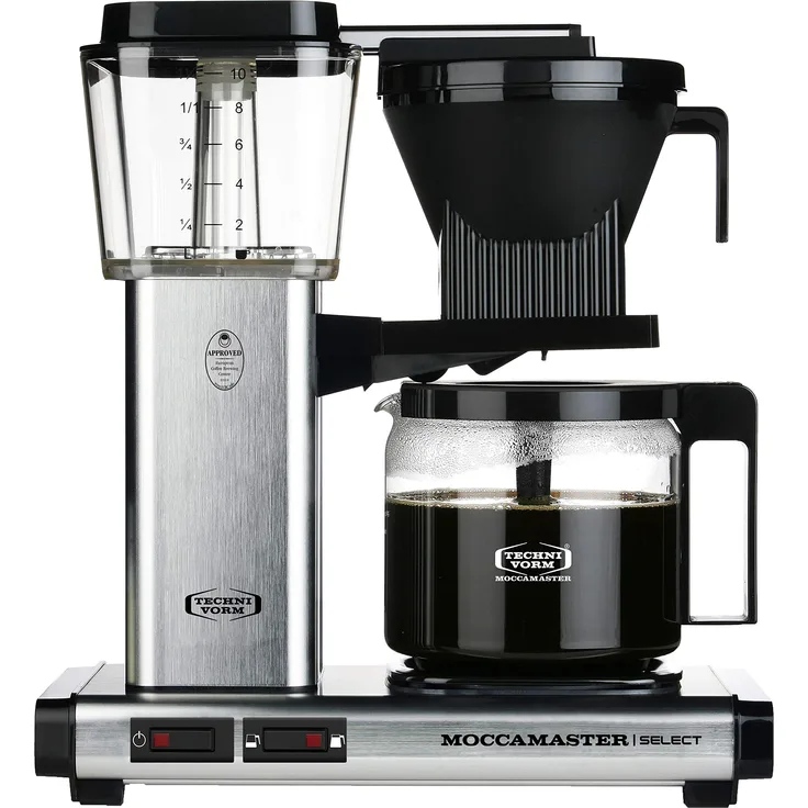 Moccamaster 53979 KBG Select Filterkaffeemaschine, Aluminium, 1.25 liters, Brushed