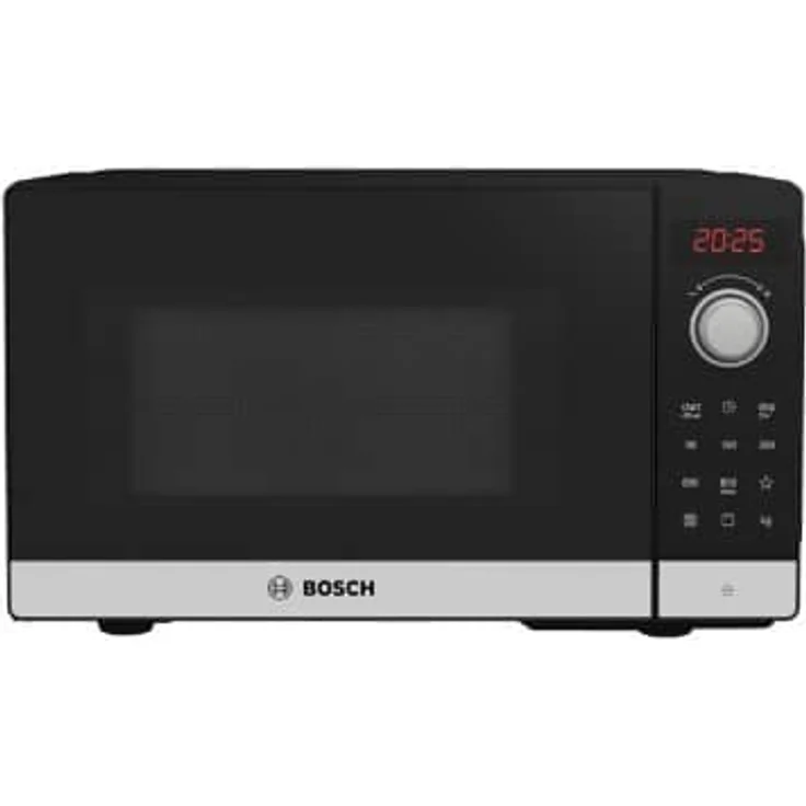 Bosch Serie 2 FEL023MS2 Mikrowelle mit Grill, Standgerät, 20 Liter Garraum, 800 Watt, schwarz, lackiert, 8 Automatik-Programme – Bild 1