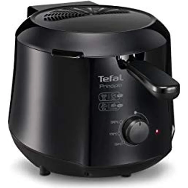 Tefal FF230831 Fritteuse, mit Öl, 1000 Watt, 1,2 Liter Fassungsvermögen, schwarz, Edelstahl