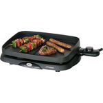 Steba BBQ-Tischgrill compact VG 90, massive Alu-Druckguß Grillplatte, Fettauffangschale, stufenlose Temperaturregelung, antihaftbeschichtete Grillplatte