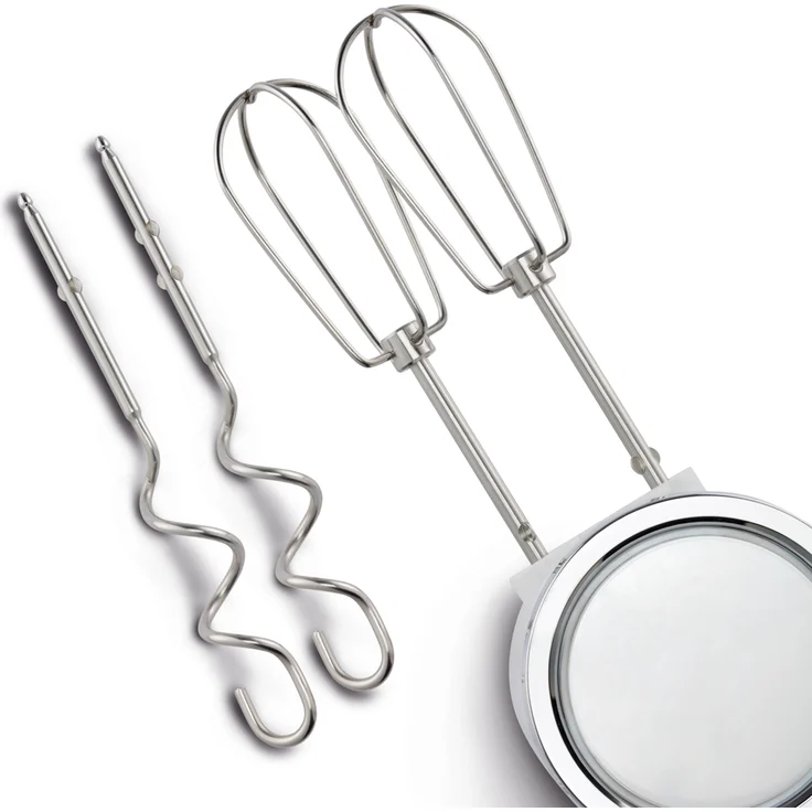 Grundig HM 6860 Handmixer mit 4l Rührschüssel, 4 Stufen, 425 W, Weiß-Schwarz – Bild 2