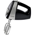 Grundig HM 5040 Premium-Handmixer, 300W, 5 Geschwindigkeiten, schwarz-silber