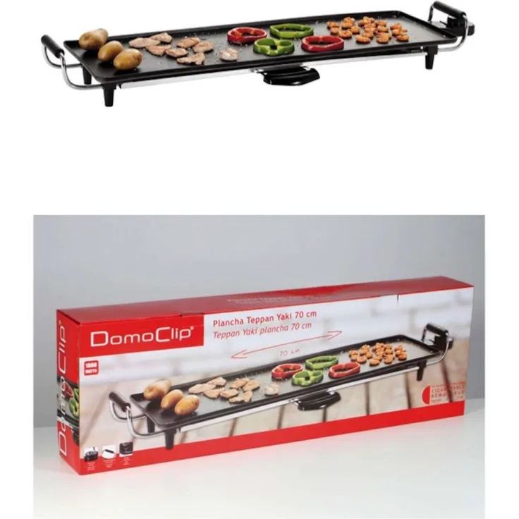 DomoClip Teppan-Yaki-Multigrill große Grillfläche DOM182