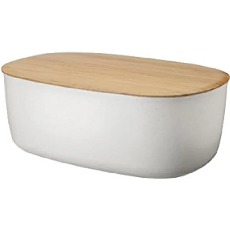RIG-TIG by Stelton Z00038-1 Box-It Brotkasten, Melamin, Bambus, weiß, 34,5 x 23,5 x 13,0 cm