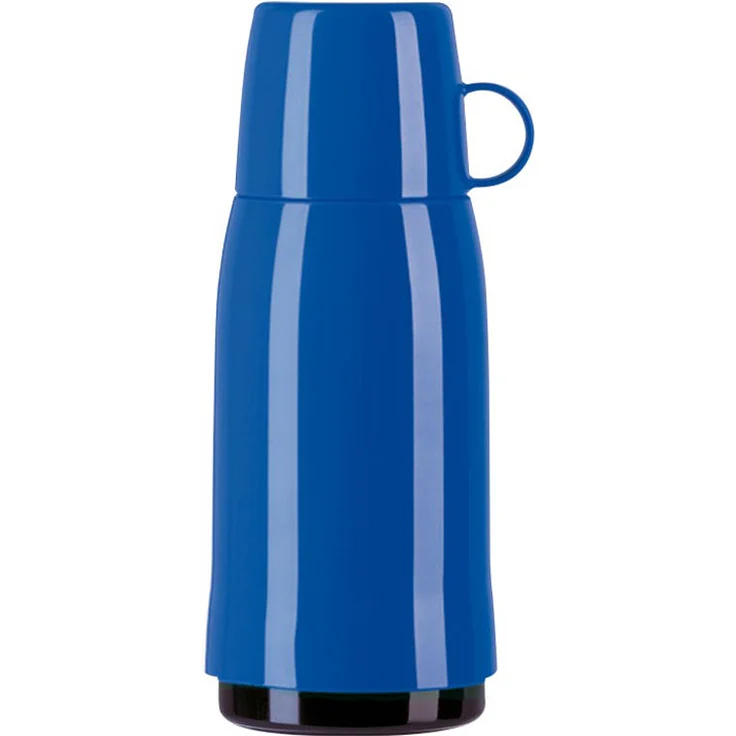 Emsa 502445 Isolierflasche, Mobil genießen, 750 ml, Schraubverschluss, Blau, Rocket – Bild 1