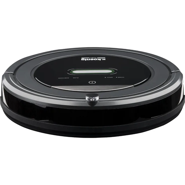 H.Koenig SWRC90 Saugroboter mit Wischfunktion Watermob plus, virtuelle Wand, Raumerkennung,100 Minuten Akkulaufzeit, schwarz