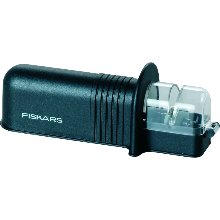 Fiskars Roll-Sharp Messerschärfer mit Keramik-Schleifstein, Kunststoff, Schwarz, Essential, 1023811 – Bild 1