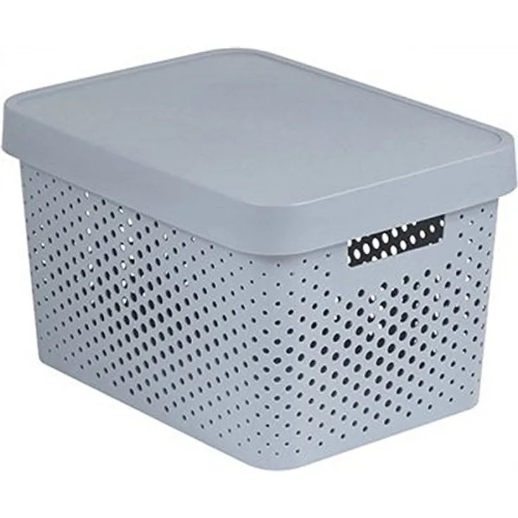 Curver luftdurchlässiger Behälter INFINITY 17L mit Deckel 04742-099-00 grau