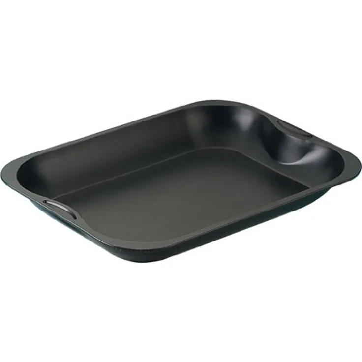 Zenker Brat- und Auflaufform (40 x 5 x 30 cm) SPECIAL COOKING, rechteckige Ofenform mit Antihaftbebeschichtung, Backblech für krosse Braten & saftige Aufläufe (Farbe: Schwarz), Menge: 1 Stück