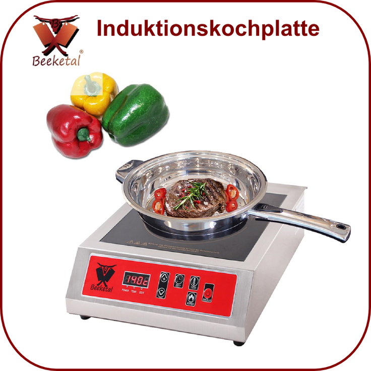 Beeketal Induktionskochplatte Induktionskocher Kochplatte BIKP-1