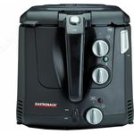 Gastroback 42580 Vita Spin Fritteuse, mit rotierendem Frittierkorb, für bis 60% weniger Fett, 2.000 Watt, 2,5 L Fassungsvermögen, Kunststoff, Schwarz