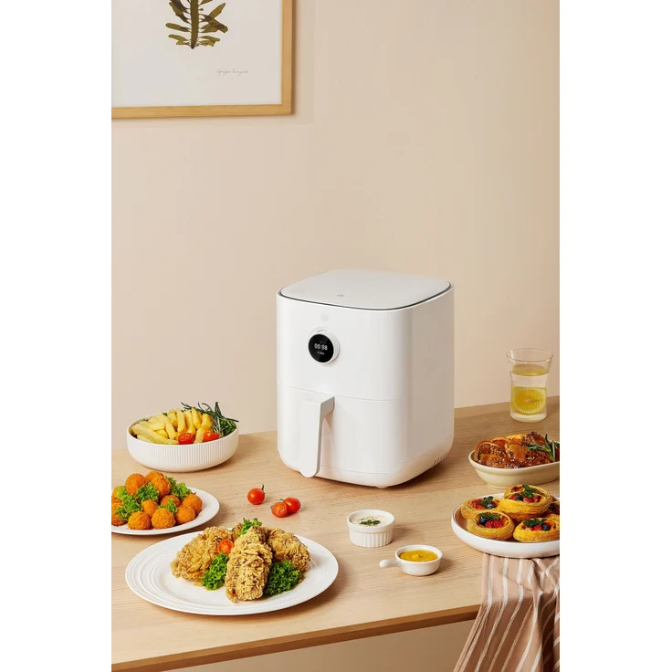Xiaomi Mi Smart Air Fryer, Heißluftfritteuse, 3.5 Liter Fassungsvermögen, 1500 Watt, ohne Fett, Antihaftbeschichtung, abnehmbarer Frittierkorb, Sprachsteuerung, weiß – Bild 6