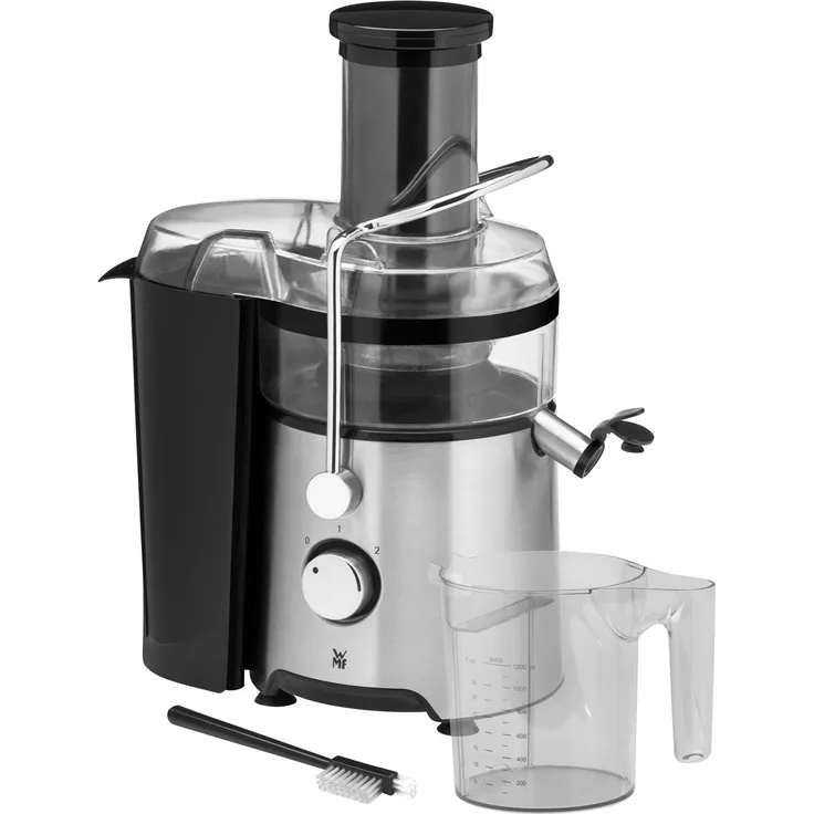 WMF Kult X Entsafter, 500W, für große Fruchtstücke, Saftkrug 1,2l, Schaumfilter, 2 Geschwindigkeitsstufen, edelstahl matt