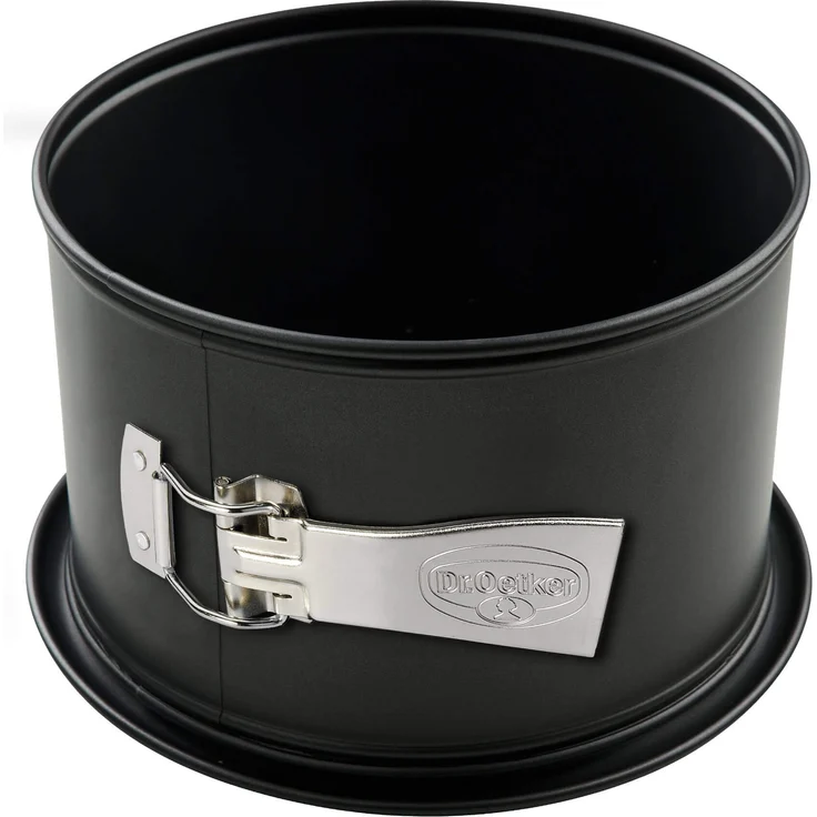 Dr. Oetker Springform mit extra hohem Rand Ø 18 cm Back-Freude Classic, Kuchenform mit Antihaft-Beschichtung, hochwertige Backform aus Stahlblech (Farbe: Schwarz), Menge: 1 Stück – Bild 1