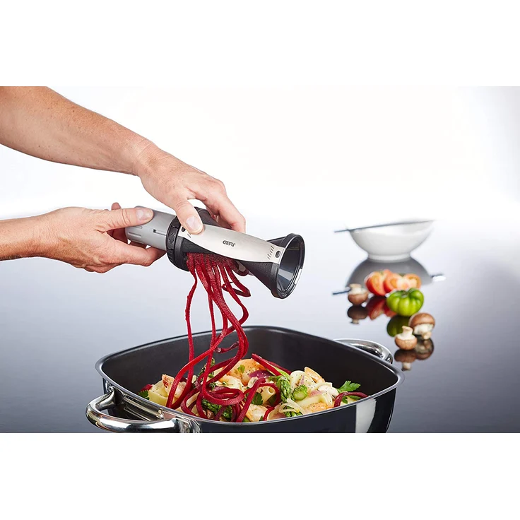 Original Gefu Spiralschneider 13780 - Frische Gemüsespaghetti im Handumdrehen dank Spirelli 2.0 ? Profi Küchenhelfer – Bild 4