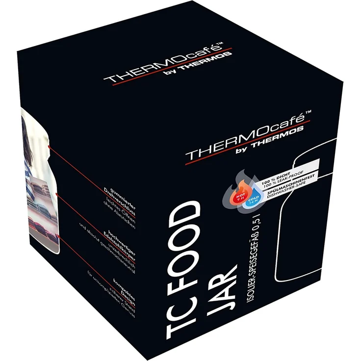 ThermoCafé by THERMOS Thermobehälter für Essen, Edelstahl Türkis 500ml - Isolier-Speisegefäß für Suppe oder Müsli, dicht, spülmaschinenfest, 9 Stunden heiß, 14 Stunden kalt, BPA-Free – Bild 5