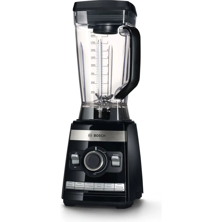 Bosch MMBH6P6BDE Vitaboost Standmixer (1.600 W, 6 Programme, ideal für große Portionen, 6-Klingen-Edelstahlmesser, Stößel, mit Rezeptbuch, 45.000 Motorumdrehungen-Min) schwarz – Bild 4