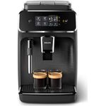 Philips 2200 Series EP2220-40 Kaffeevollautomat mit integriertem Mahlwerk, 1,8 l Wassertank, Dampfdüse, schwarz