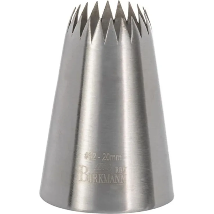 Birkmann 1010736210 Französische Sterntülle, 20 mm, Kunststoff, Grau, 5 x 3 x 2 cm
