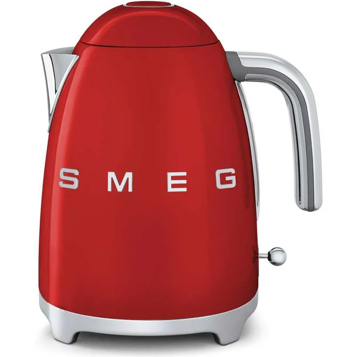 Smeg KLF03RDEU Edelstahl-Wasserkocher, 2400W, 1,7L Volumen, rot – Bild 1