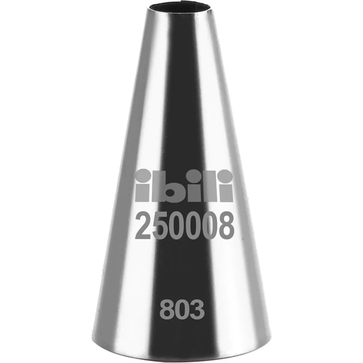 Ibili 250008 Spitze für Spritzbeutel, rund, 8 mm, glatt