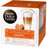 Nescafé Dolce Gusto Caramel Latte Macchiato Karamell, Kapseln, Kaffeekapsel, Café, Coffee, Kaffee, 16 Kapseln (8 Portionen)