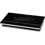 Rommelsbacher CT 3405,IN Doppelkochplatte Induktion, 2 Kochzonen, 10 Leistungsstufen, Topferkennung, Restwärmeanzeige, Kontrolllampe, schwarz