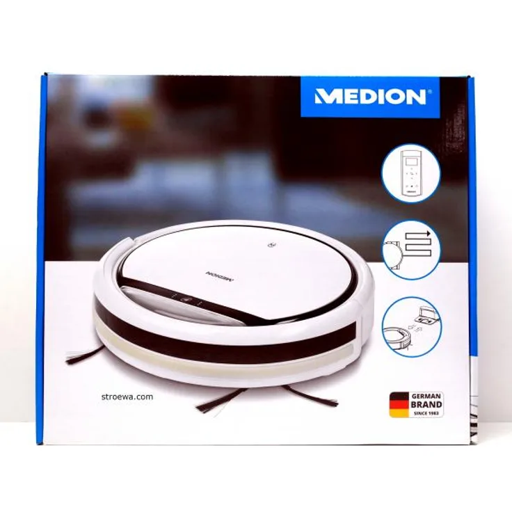 Medion MD 19511 Saugroboter, 90 min Akkubetrieb, weiß Modell 2020