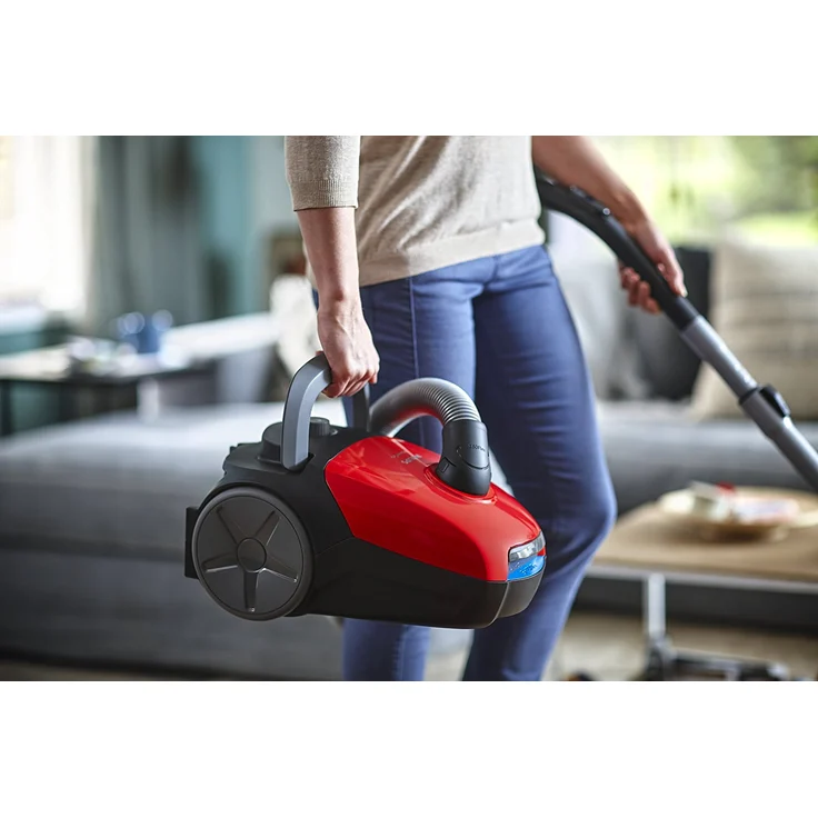 Philips FC8243-09 PowerGo kompakter (Bodenstaubsauger, 750 W, AAA-Energie-Label, Allergiefilter) rot – Bild 8