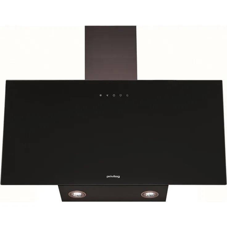 Privileg DGHVP 83 LT K1 Dunstabzugshaube, B, Abluft und Umluft, Wandmontage, Breite 80 cm, 4 Gebläsestufen