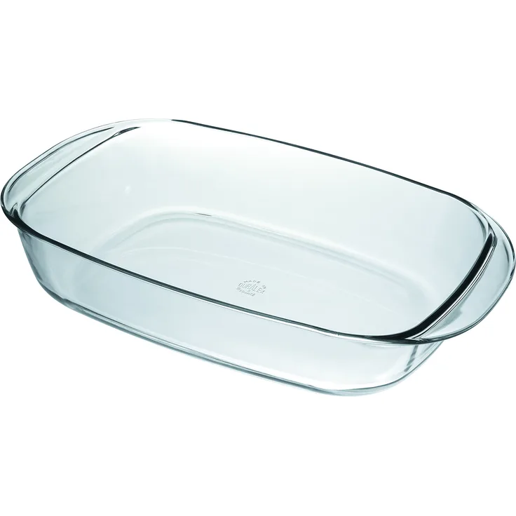 Duralex Eckige Auflaufform - Gehärtetes Glas - 38 x 23 cm - Hitzebeständiges Ofengeschirr - Spülmaschinenfest - Hergestellt in Frankreich