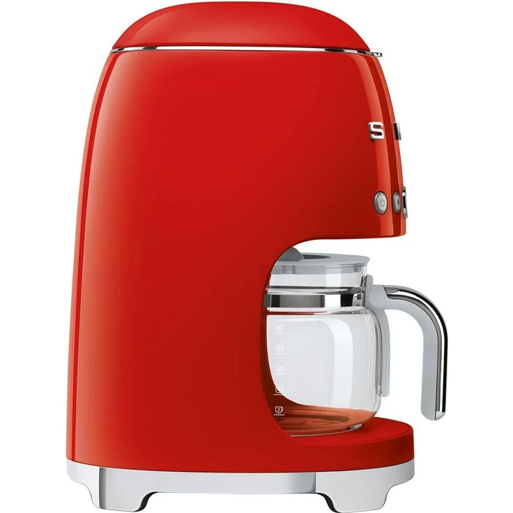Smeg DCF02RDEU Filterkaffeemaschine, Glaskanne, rot – Bild 2
