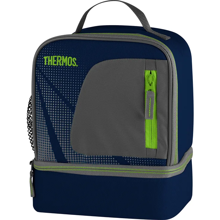 Thermos Radiance Lunch-Tasche mit 2 Fächern, Marineblau
