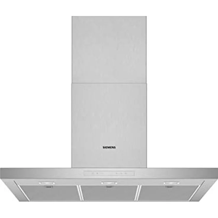 Siemens iQ500 LC97BCP50, Motorhaube, Kamin flach, Breite: 89.8 cm, Tiefe: 50 cm, Absaugung und Rückführung (mit zusätzlichem Rückführungsset), rostfreier Edelstahl – Bild 1