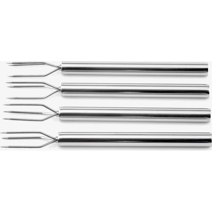 Weis Pellkartoffelgabeln Set, Edelstahl, Silber, 13 x 5 x 2 cm, 4-Einheiten