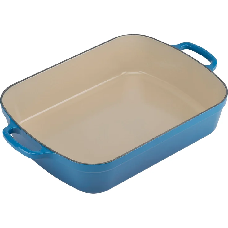 Le Creuset Signature Gusseisen-Bratreine, 33 cm, Rechteckig, Für alle Herdarten und Induktion geeignet, Volumen: 4,9 l, Marseille – Bild 1
