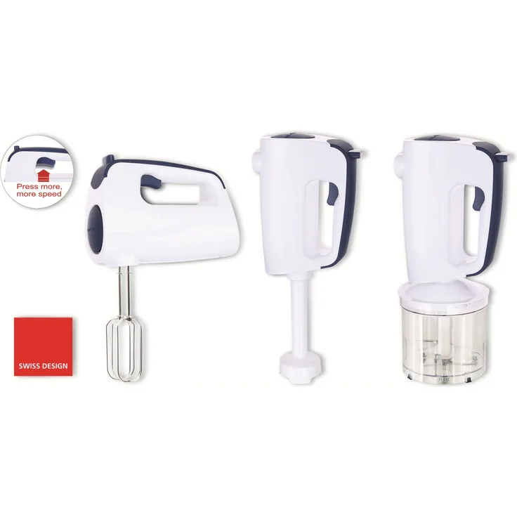 Handmixer-Set EMERIO HMS-113257.2, blau, 300 Watt