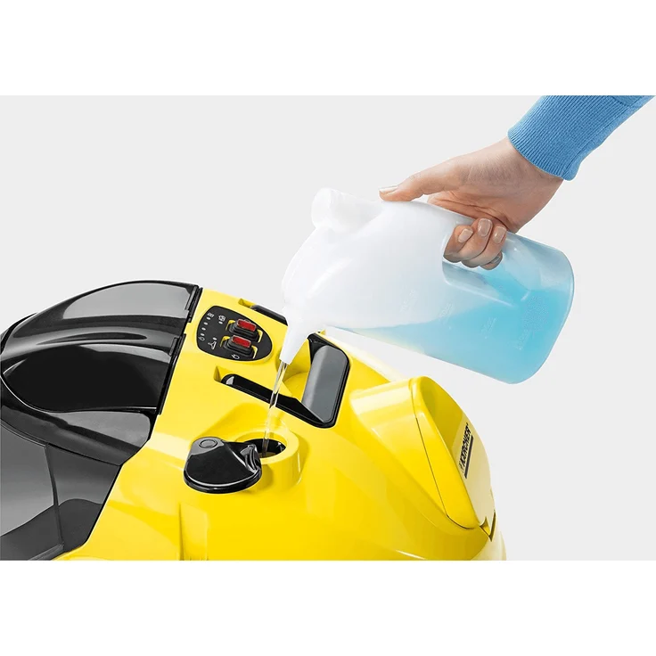 Kärcher Dampfsauger SV 7 (Leistung: max. 2200 Watt, Aufheizzeit: 5 min, Dampfen Saugen und Trocknen in einem Arbeitsgang, mehrstufiges Filtersystem, für alle Hart- und Teppichböden geeignet) – Bild 5