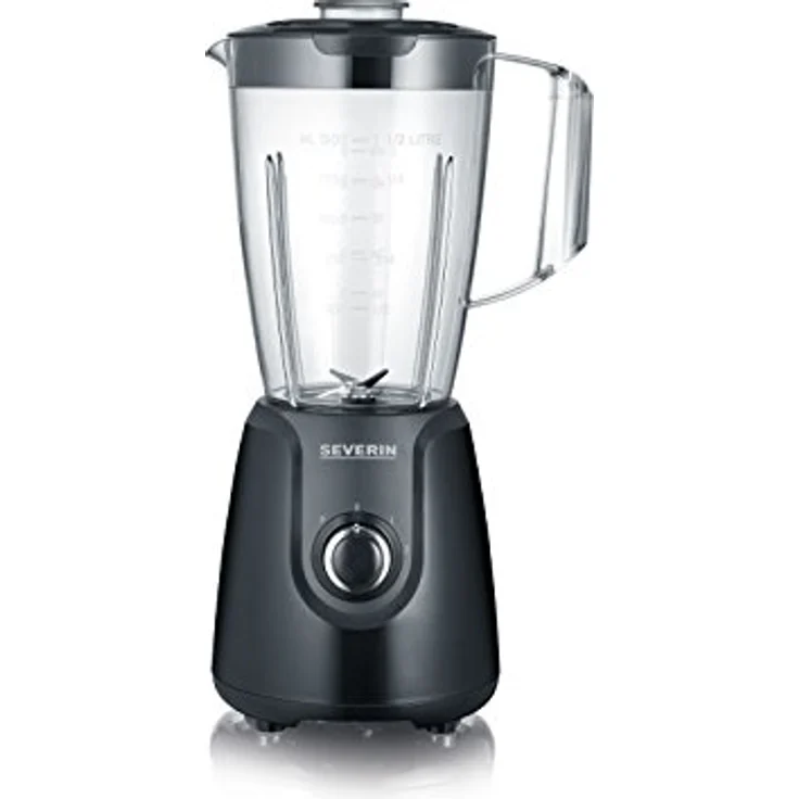 SEVERIN Standmixer mit abnehmbarem Mixbehälter, 1,5 L, ca. 600 W, SM 3707, Schwarz – Bild 1