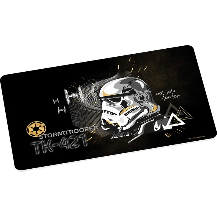 STAR WARS 12947 Stormtrooper Gold Brotbrett, Frühstücksbrett, Frühstücksbrettchen, Brett, Brettchen, Mehrfarbig