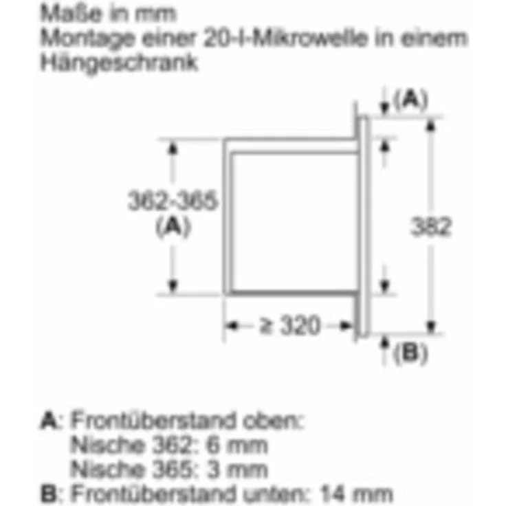Bosch Serie 2 BFL623MB3 Mikrowelle, Einbaugerät, 20 Liter Garraum, 800 Watt, 60 x 38 cm, schwarz, lackiert, 7 Automatik-Programme – Bild 4